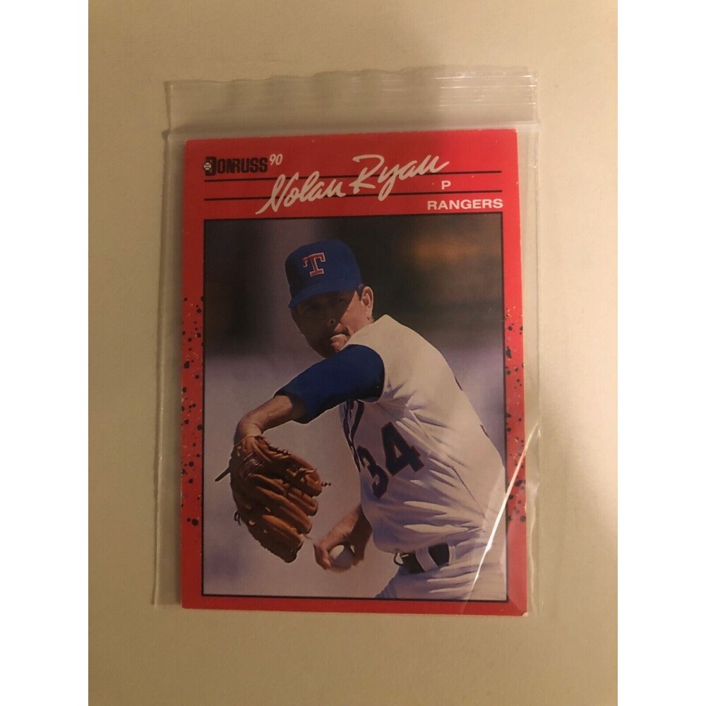 Nolan Ryan Texas Rangers 1990 Donruss 166 Baseball Card NMT